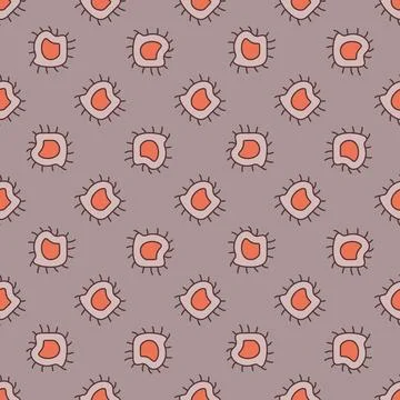 Dangerous Microbe Bacteria vector concept colored seamless pattern Stockillustratie