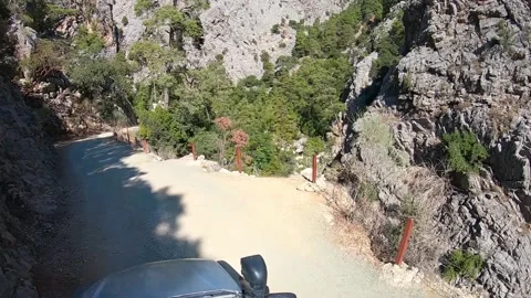 Dangerous mountain road Stock Footage 142736770