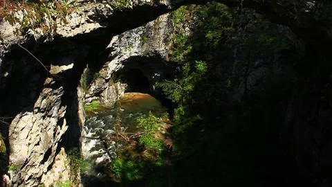 Dangerous nature with wild forests and rocks Stock Footage 267231848