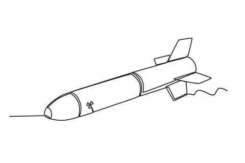 A dangerous nuclear weapon Stock Illustration
