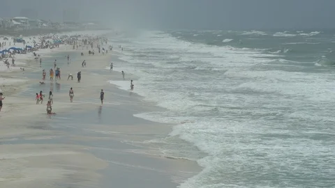 Dangerous rip currents Stock Footage 105474686