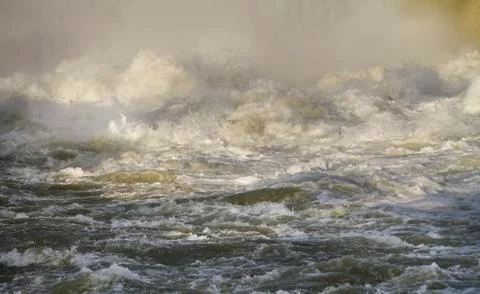 Dangerous river rapids Stock Photos