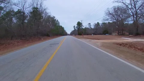 Dangerous road patch work on Bath Edie road in Richmond County Georgia Part4 Stock Footage 147002689