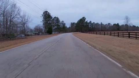 Dangerous road patch work on Bath Edie road in Richmond County Georgia Part2 Stock Footage 147002750