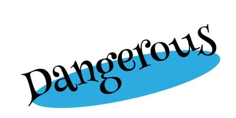 Dangerous rubber stamp Stock Illustration