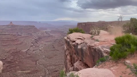 Dangerous Sand Storm Developing, Wild Nature, Mountains 스톡 동영상 347756650