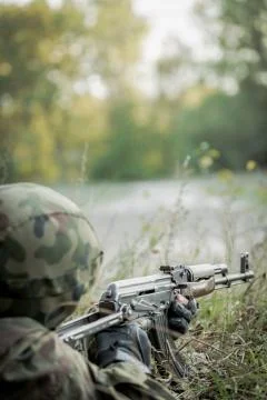 Dangerous search operation Stock Photos