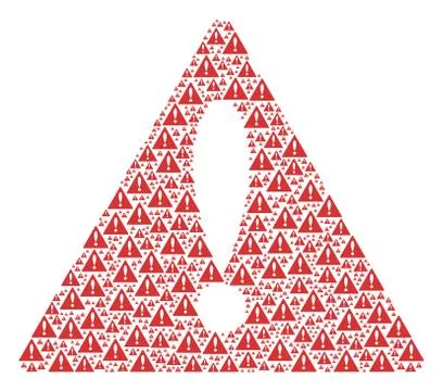 Dangerous Sign Pattern of Warning Items Stockillustratie