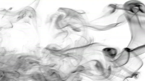 Dangerous smoke bw Stock Footage 199306