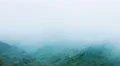 Dangerous stormy weather, humidity, thick fog in mountains. Risky expedition 4k or 4k+ Resolution
