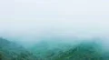 Dangerous stormy weather, humidity, thick fog in mountains. Risky expedition HD Footage