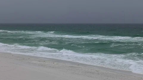 Dangerous surf conditions Stock Footage 74197705