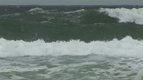 Dangerous Surf Rip Current Video stock 12662539