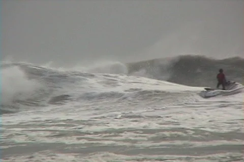 Dangerous Surfing Stock Footage 311962