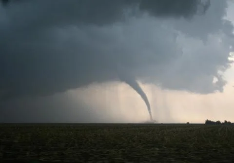 Dangerous tornado on the plains Foto stock