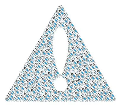 Dangerous Triangle Sign Pattern of Syringe Icons Illustrazione stock