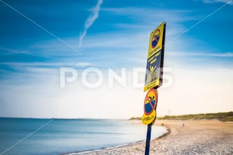 Dangerous water - danger of drowning Stock Photos