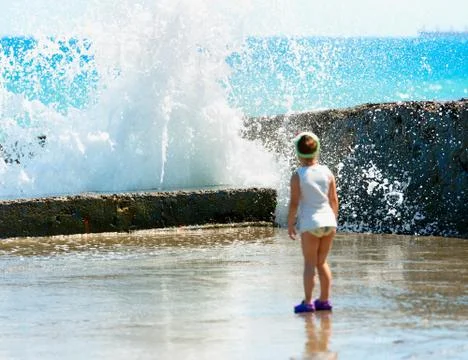 Dangerous waves Fotos Stock