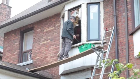 Dangerous working conditions Stock Footage 69185980