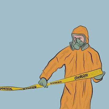 Dangerous zone. Stock Illustration