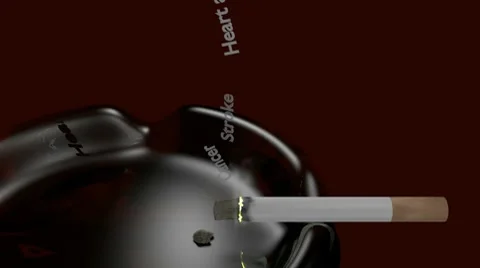 Dangers of smoking 스톡 동영상 7909134