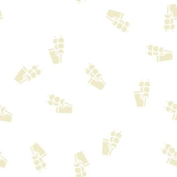 Dango snack glyph vector seamless pattern 스톡 일러스트