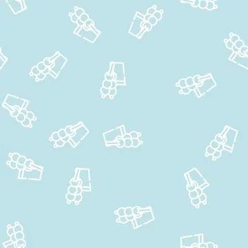 Dango snack line vector seamless pattern 스톡 일러스트