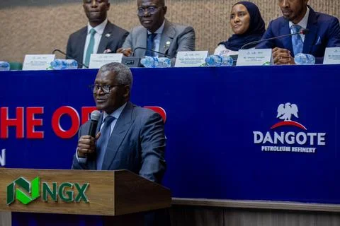 Dangote Refinery launches initial public offering, Lagos, Nigeria - 14 Sep 2026 Stock Photos