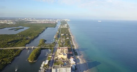 Dania Beach pier intercostal florida Vidéo 100736111