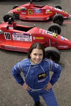 Danica Patrick 19 Year Old Racing Driver. Picture Graham Chadwick Stock Photos