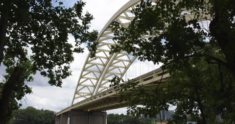 Daniel Carter Beard Bridge - Cincinnati, OH Video stock 136685719