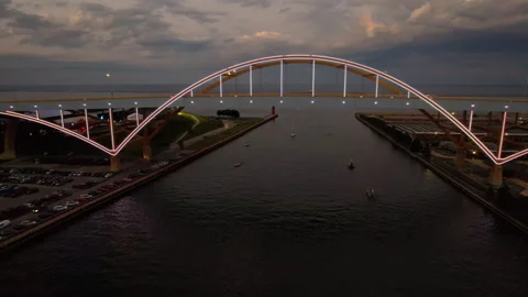 Daniel Horn Bridge 库存影片 250662794