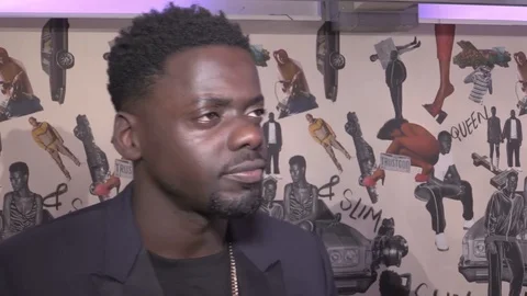 Daniel Kaluuya is interviewed on UK premier of movie 'Queen &amp; Slim' - 2020 Video stock 125803170