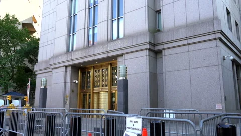 Daniel Patrick Moynihan United States Courthouse in New York City. Stock Footage 336276723