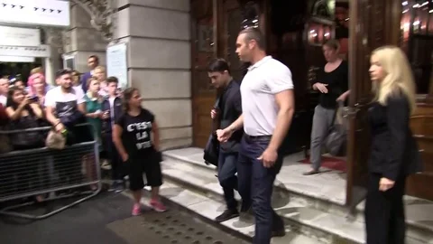 Daniel Radcliffe and fans Stock Footage 106888497