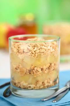 Danish apple cake Stock Photos