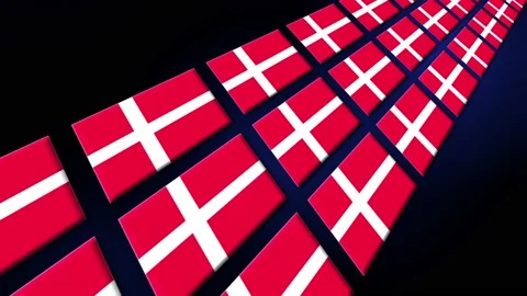 Danish Denmark Flag Animated Background ... | Stock Video | Pond5