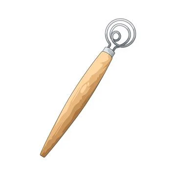 Danish dough whisk illustration Stock Illustration