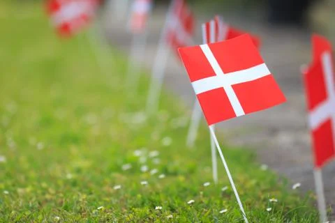 Danish flag event Stock Photos