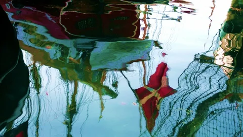 Danish flag Stock Footage 128972023