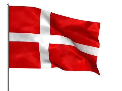 Danish flag Illustrazione stock