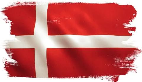 Danish Flag Stock Illustration