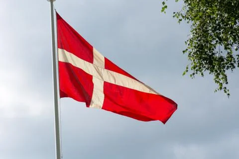 Danish flag Stock Photos