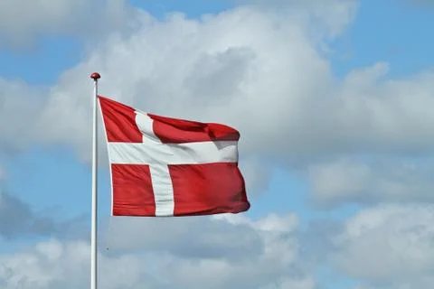 Danish flag Stock Photos