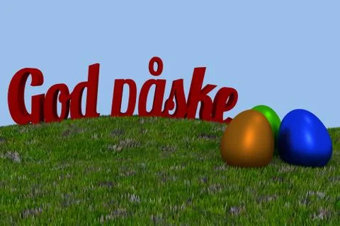 Danish Happy Easter background 스톡 일러스트