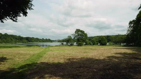 Danish Lake (Aerial Shot) Video stock 169650053