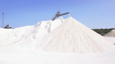 Danish limestone quarry Stock Footage 99488475