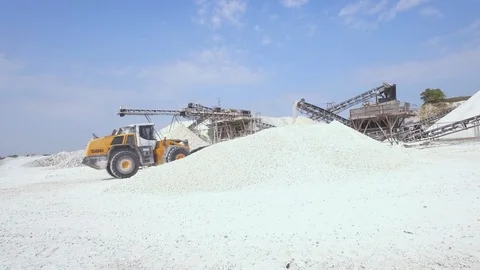 Danish limestone quarry Video stock 99488501