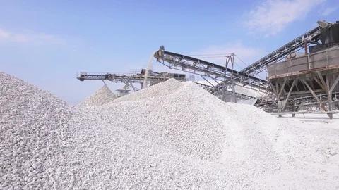 Danish limestone quarry Stock Footage 99488636