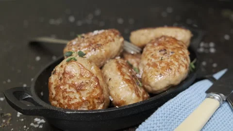 Danish Meatballs Stock Footage 244712589